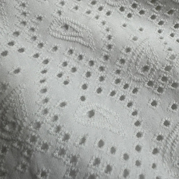 MICHAEL Michael Michael Kors Women's Julia Eyelet Mini Dress Medium White - Picture 9 of 11